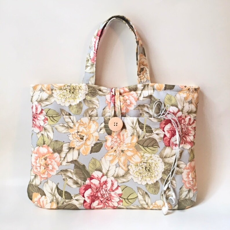 floral laptop bag
