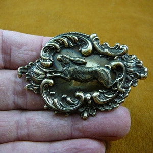 Rabbit running lil bunny fufu hare lover pin pendant B-Bun-152