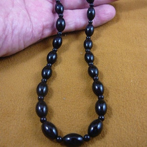 Black Onyx Bead 22 Inch Necklace - Etsy