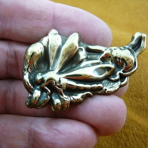 Dragonfly dragon fly pond lake insect bug lovers love bugs insects Victorian repro brass pin pendant B-Drag-251