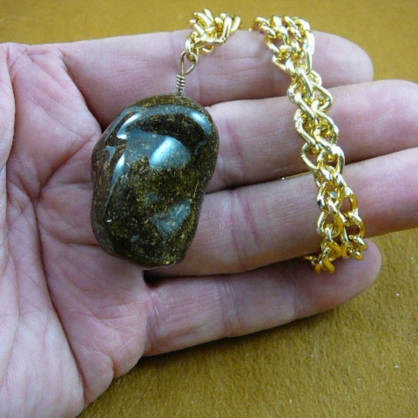 Real Moose POOP 1 poo scat Maine doo doo nugget gold aluminum Necklace jewelry WEIRD PP32-16