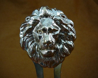 Choose Bronze or Silver - Lion Filigree Barrette - Hair Accessory
