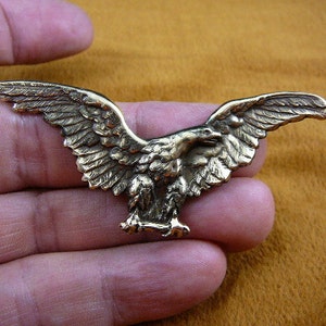 飛ぶハクトウワシ ビクトリア朝の真鍮製ブローチピンペンダント ワシが大好き B-Bird-101