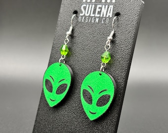 Alien Earrings: Unique Lightweight Sci-Fi Jewelry