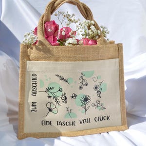 Jutetasche als Abschiedsgeschenk | Rentengeschenk