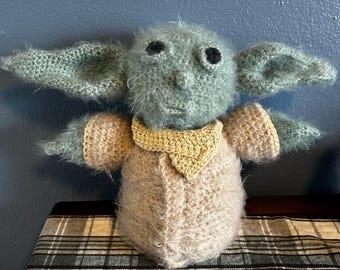 Handmade Crochet Plush Baby Yoda Doll