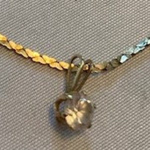 Cubic Zirconia Gold on Gold Chain 1/2 karat Family Piece Vinbtage