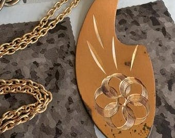 Gold Chain Necklaces Vintage One Possible Belt One Copper Finish Pendant