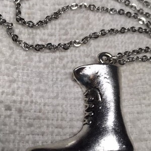 SALE Military Boot Pendant Silver Army Navy Marine Air Force Coast Guard on Silver Stainless Chain