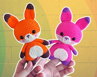 Crochet Fox PDF Pattern: Frankie Amigurumi Plushie (US Terms) FibreFables