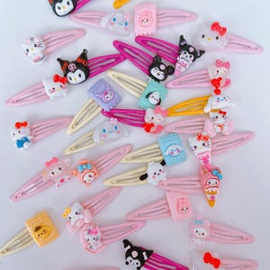 10 Random Pieces Hair Clips/Cute Kids Hair Pin/Cute Hair Clip/Pink Hair Clips/Kawaii Hair Clip/Cute Hair Pins/Birthday Gifts/Good For Kids