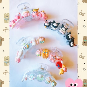 Kawaii Claw Clip/Cute Claw Clip/Handmade Aesthetic Cute Hair Clips/Cute Hair Accessories/Resin Claw Clips/Cute Light Claw Clips