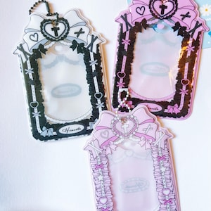 ID Card Holder/Card Hold Keychain/Badge Holder/Cute ID Card Holder/Student ID Card Holder/Card Holder With Chain/Back To School Supply