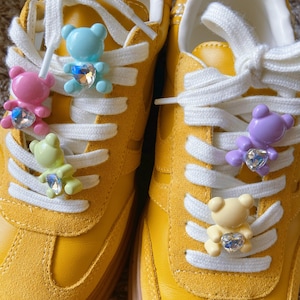 A Set Of Cute Shoe Lace Charms/ Kawaii Shoe Charms/Kawaii Bear Shoe Clips /Kawaii Shoe Lace Charms/Sneakers Shoe Lace Charm/Good Gifts