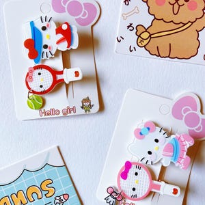 A Pair Of Cute Hairclip/Light Acrylic Hairclip/Kawaii Colorful Hairclip/Sports Hair Accessories/Good Gift/Pink Snap Clip/Birthday Gift