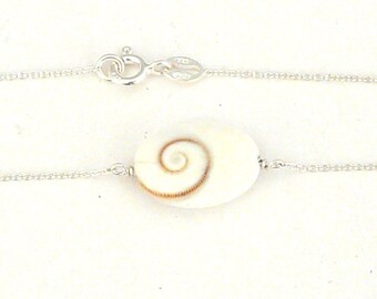 Sterling silver bracelet with Shiva eye