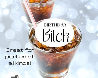 50 Birthday Edible Drink Toppers