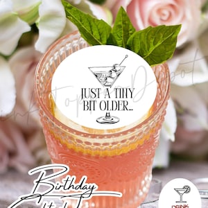 Happy Birthday Cocktail Toppers l  Edible Drink Toppers for parties