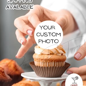 Custom Cupcake Toppers l Edible wafer paper