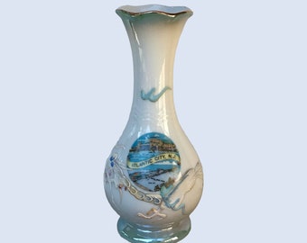 Vintage Dragonware Atlantic City NJ Vase, Atlantic City Souvenir Vase