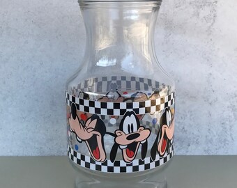 Vintage Walt Disney Goofy Character Juice Pitcher, Disney Carafe