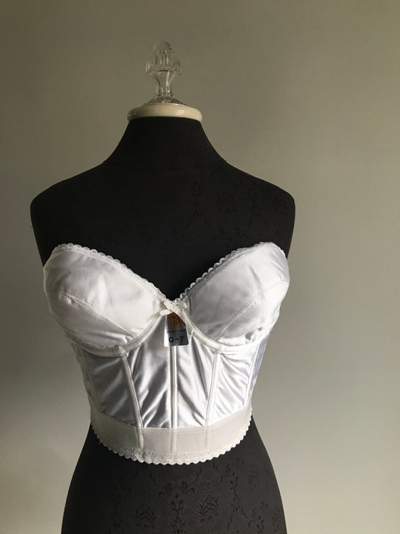 Vintage Strapless Bra, Longline Bra, Brassiere, Busti… Gem