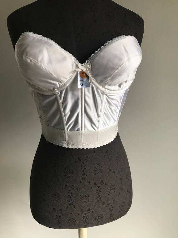 Vintage Strapless Bra, Longline Bra, Brassiere, Busti… Gem