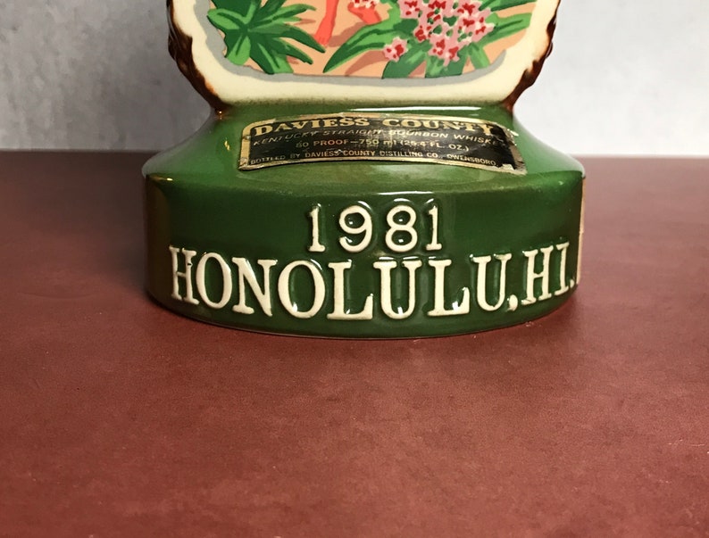 Vintage Hawaiian Jim Beam Whiskey Decanter With Pineapple Etsy