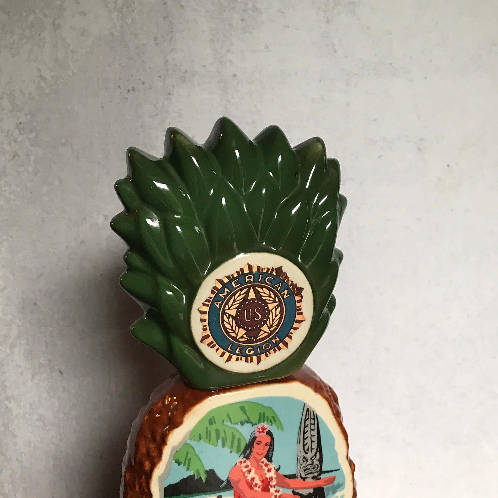 Vintage Hawaiian Jim Beam Whiskey Decanter With Pineapple Etsy
