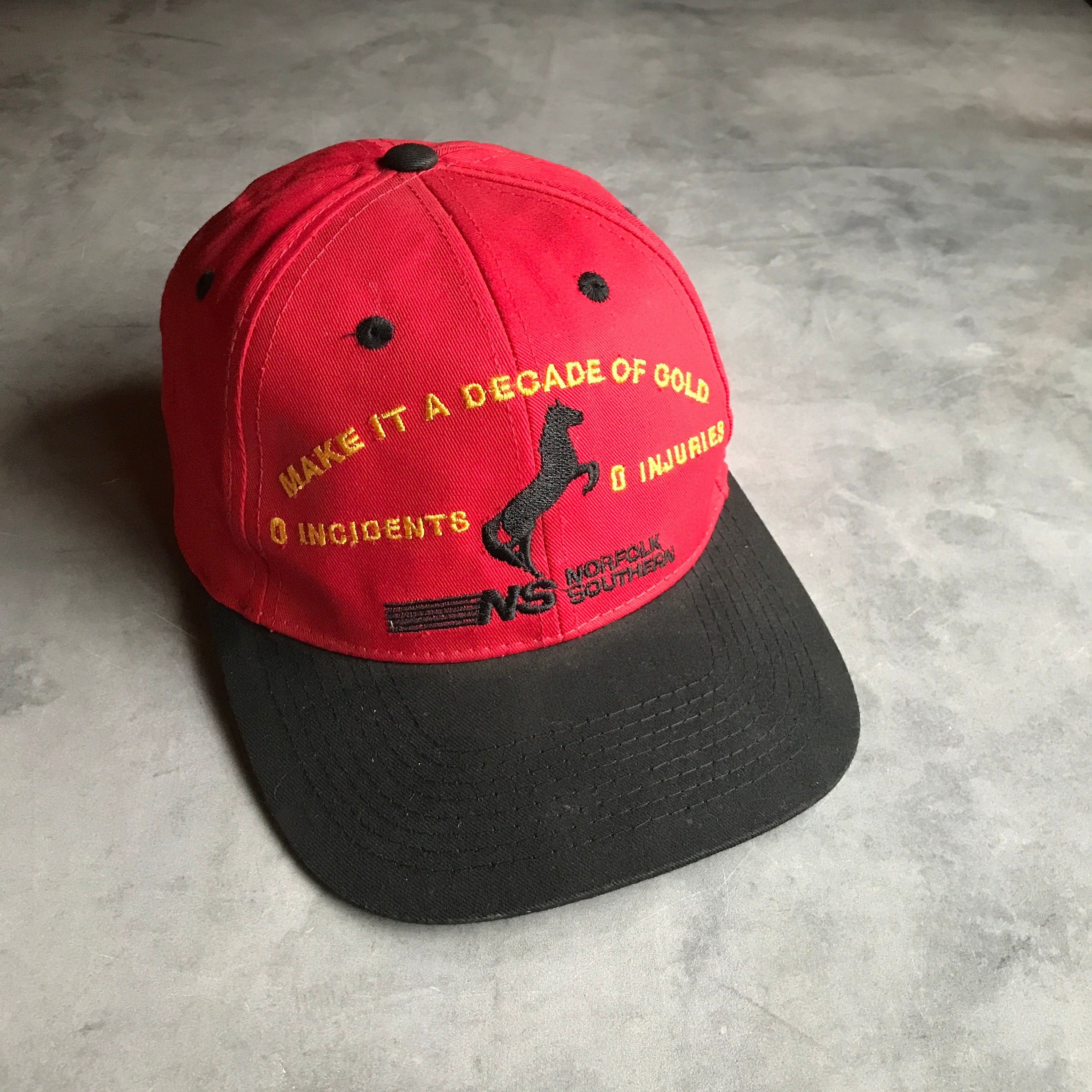 Vintage Norfolk Southern Red Snap-back 