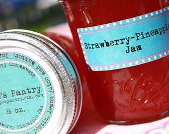 Strawberry- Pineapple homemade jam, Mason Jar, Perfect Gift