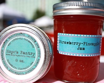 8oz Strawberry-Pineapple jam homemade unique flavor