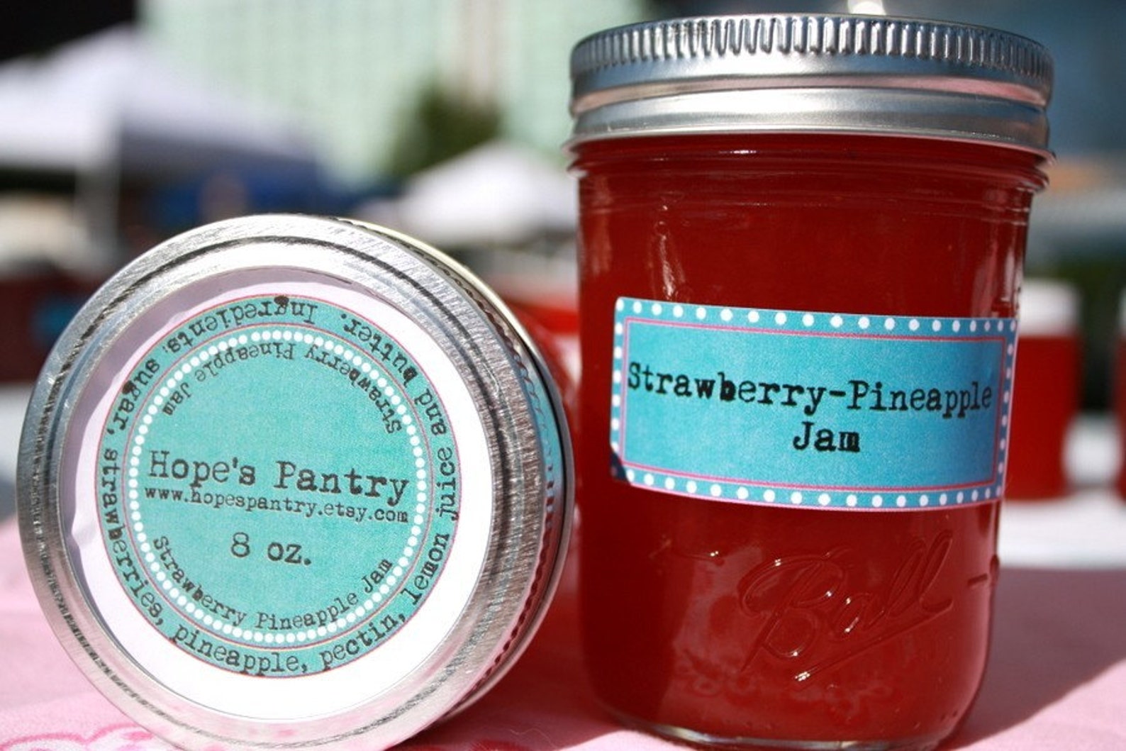 Homemade Jam Strawberry Pineapple Jam From Hopes Pantry Fill Etsy