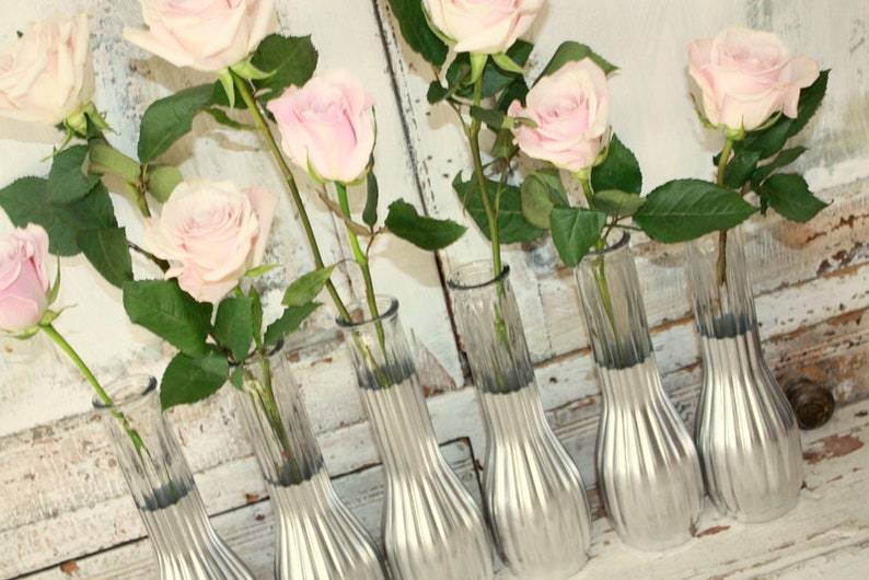 Wedding Centerpieces-Silver Vases-Engagement Parties image 4