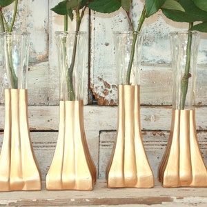 Wedding Centerpieces-Gold Vases-Set of 6