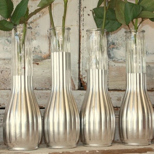 Wedding Centerpieces-Silver Vases-Engagement Parties image 2