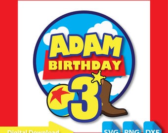 Toy Inspired Cake Topper SVG DXF PDF | Birthday Party Decoration | To Infinity and Beyond | Youre my favorite Deputy Cut File | Cricut