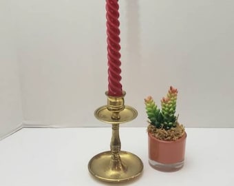 Vintage brass candlestick - heavy brass