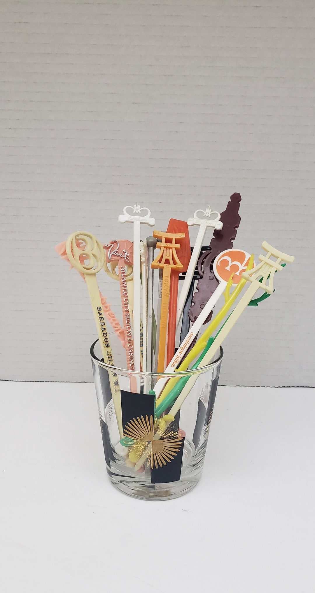 Swanky Vintage Swizzle Sticks Cocktail Stirrers Mid Century Mad Men