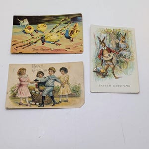 Antique Easter Postcard 1910 Gibson Art Company USA