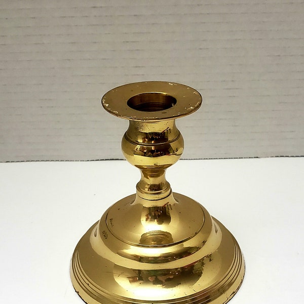 Large  Vintage brass candlestick Fortunoff with original sticker