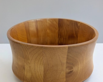 Vintage  Large Artisan Handcrafted Vermont Wooden Bowl
