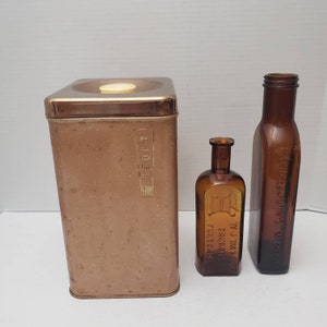 Copper retro  Flour Cannister Lincoln copper