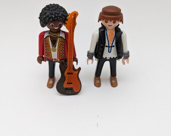 Playmobil- Jimi Hendrix and Heavy Metal musician Rock Stars