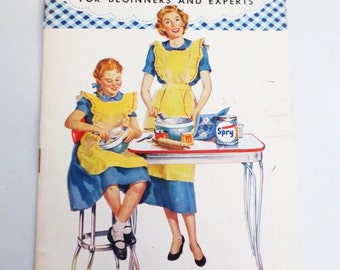 Vintage Cookbook- Spry Shortening Book