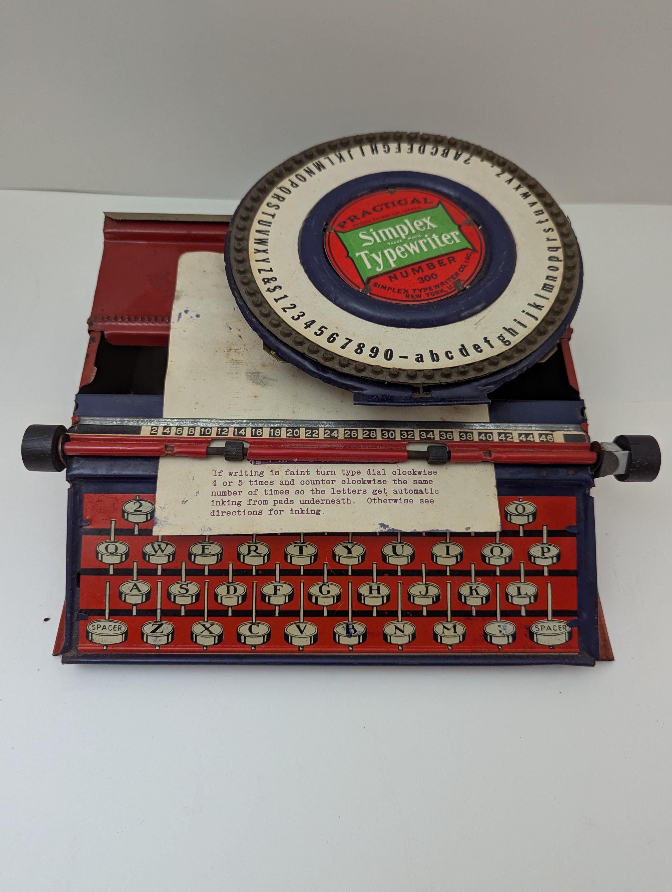 Vintage Simplex Typewriter With Original Box - Etsy