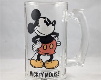 Mickey Mouse glass tall mug