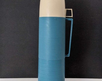 Thermos Brand King Seeley Blue tall thermos