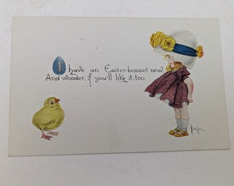 Antique Easter Postcard 1910 Gibson Art Company USA