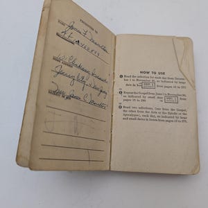WW 2 Roman Catholic Vintage Prayer  Book, The New Testament military item 1941